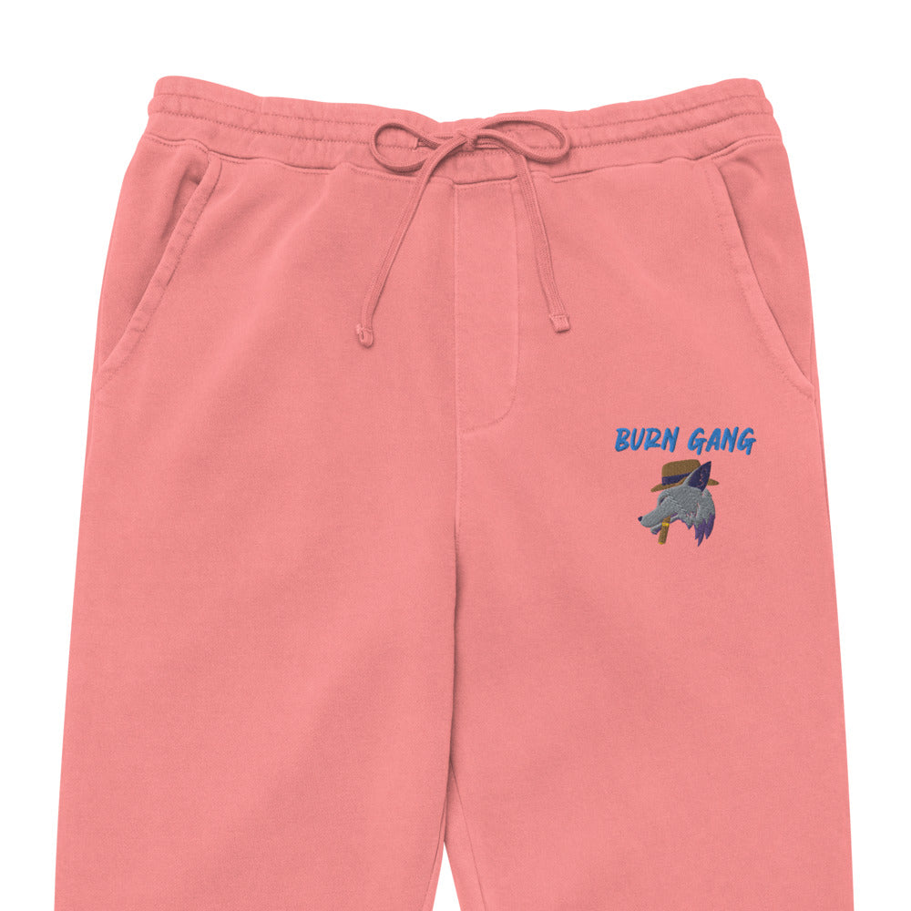 BURN GANG Wolf Unisex pigment dyed sweatpants