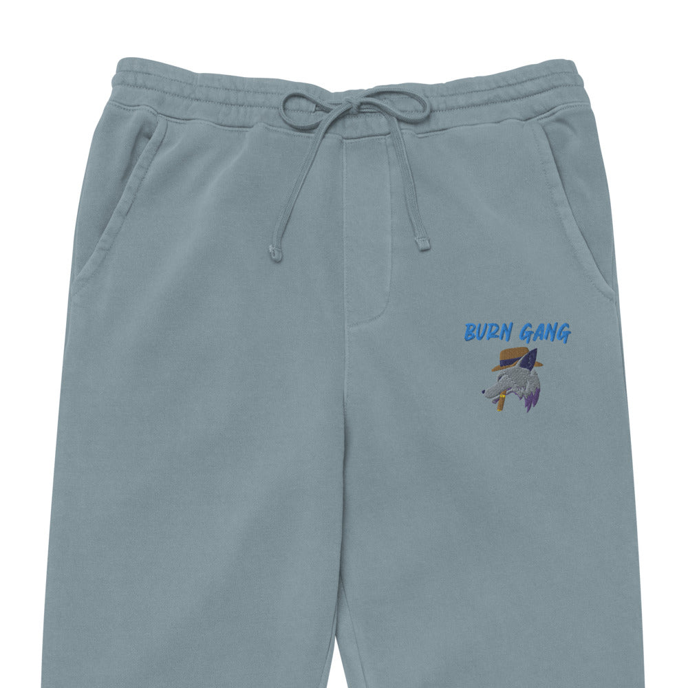 BURN GANG Wolf Unisex pigment dyed sweatpants