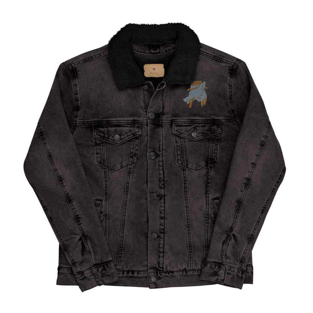 BURN GANG Wolf Unisex denim sherpa jacket