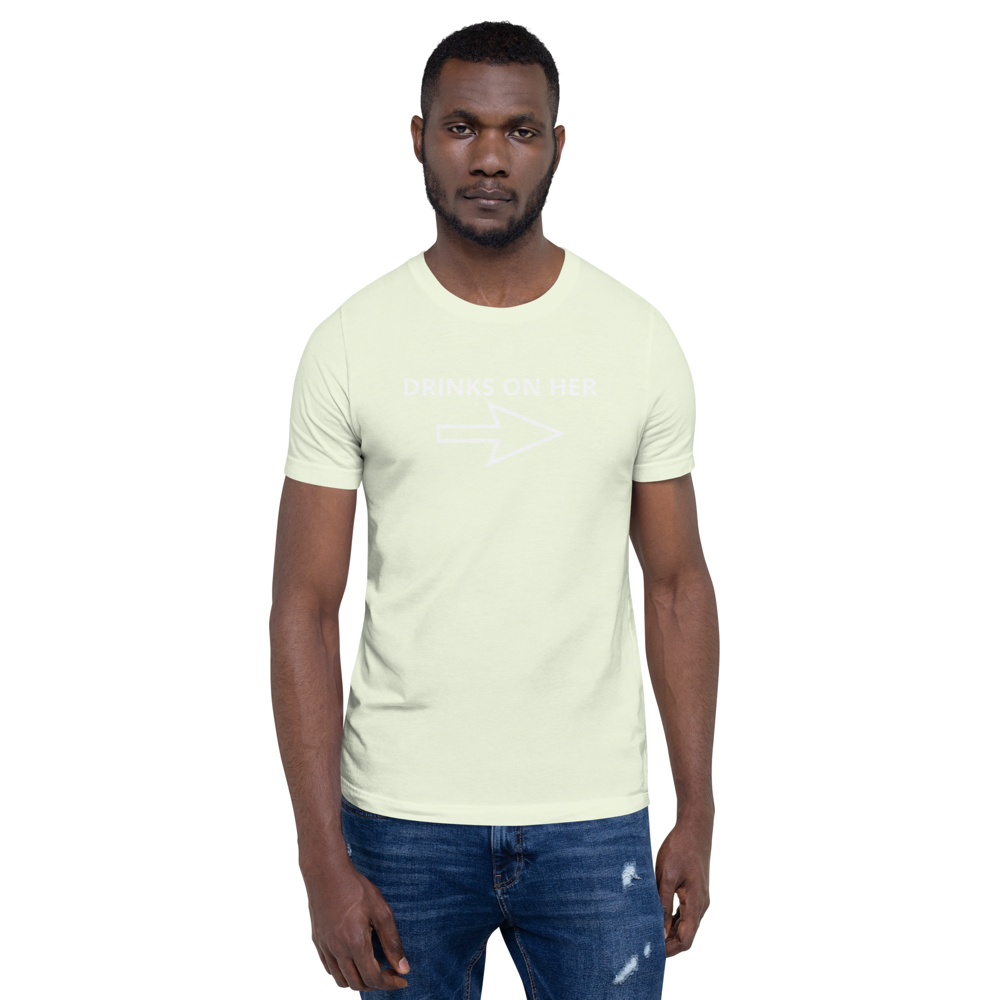 DRINKS ON HER Short-Sleeve Unisex T-Shirt