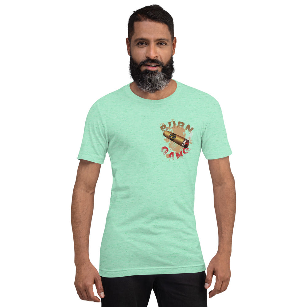 BURN GANG Oversized Cigar Short-Sleeve Unisex T-Shirt