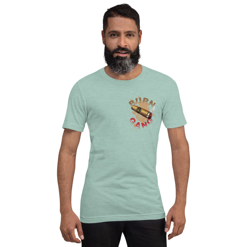 BURN GANG Oversized Cigar Short-Sleeve Unisex T-Shirt