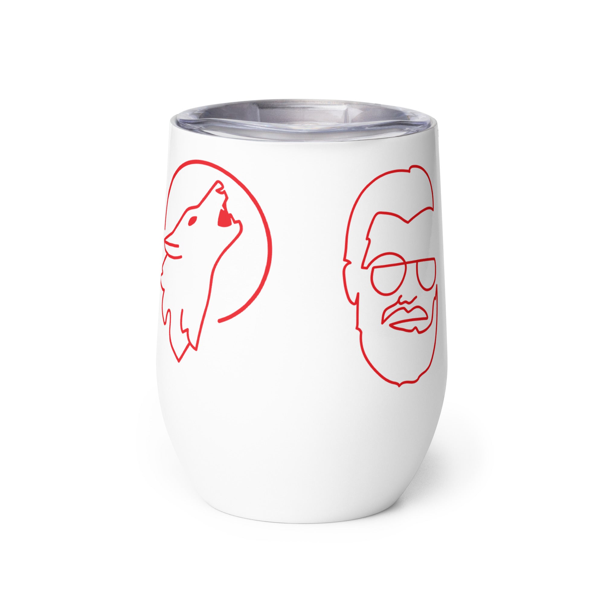 BILTWEAR SILVER BEARD WOLFPACK Wine tumbler