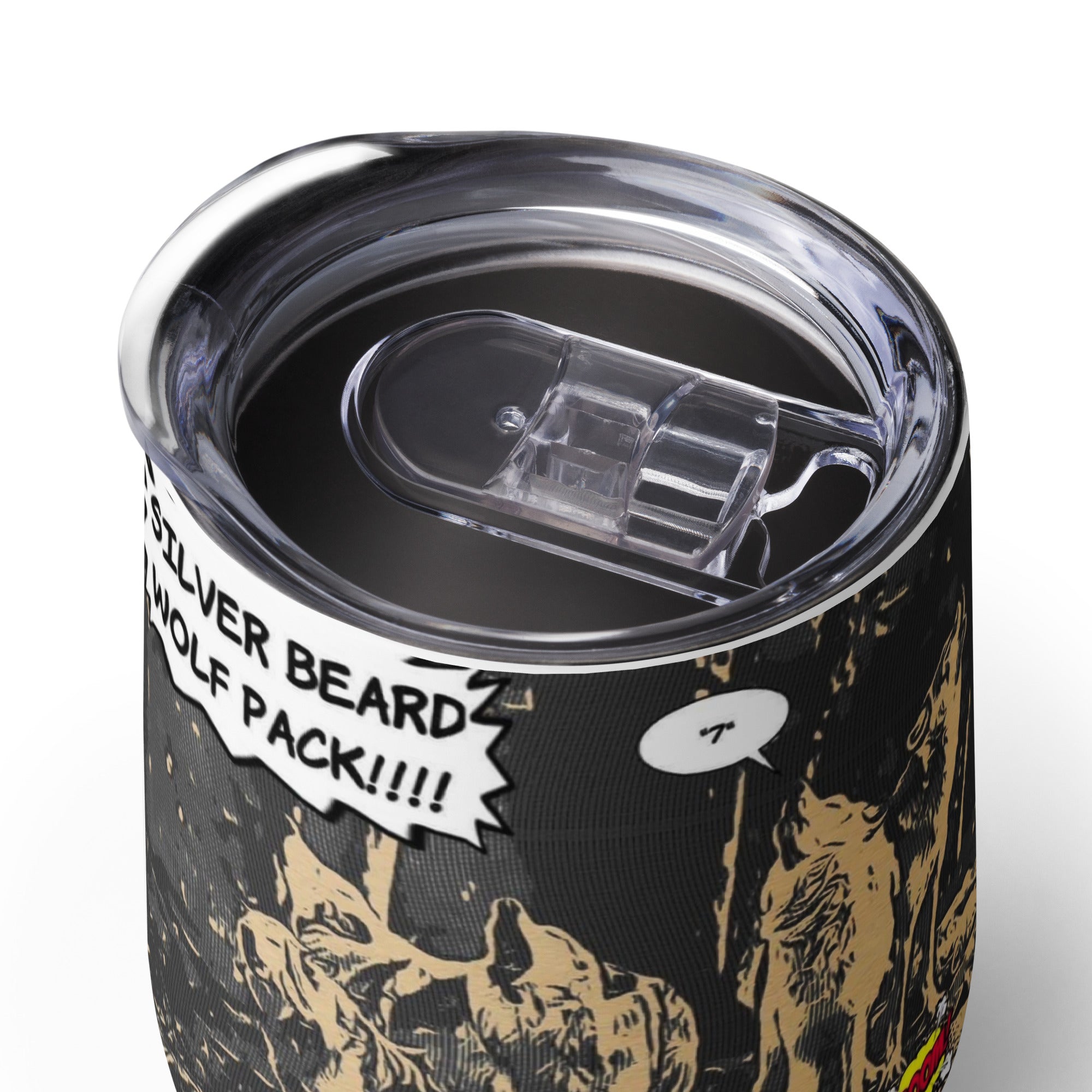 BILTWEAR SILVER BEARD WOLFPACK Wine tumbler