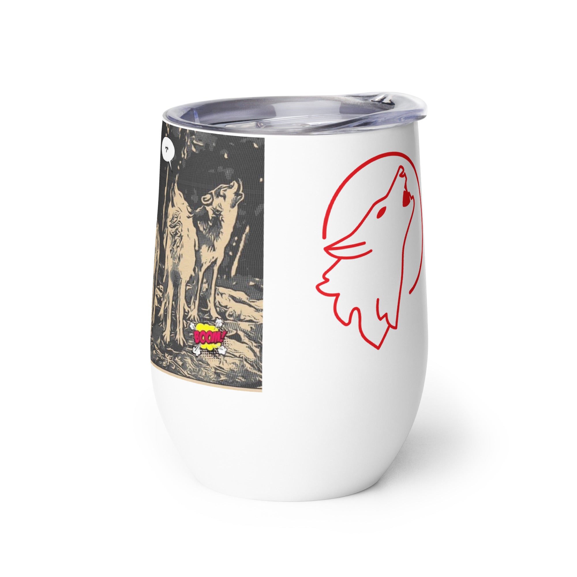 BILTWEAR SILVER BEARD WOLFPACK Wine tumbler