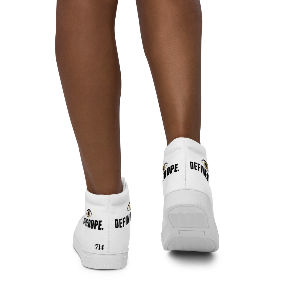 EYE DEFINE DOPE Women’s high top canvas shoes