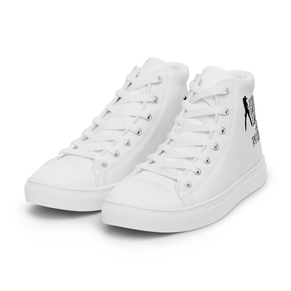 Women’s high top canvas shoes